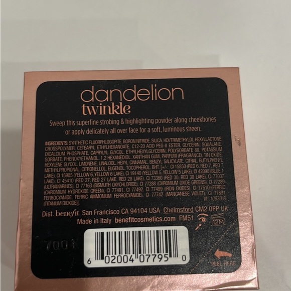 Like New Benefit Cosmetics Full-Size Dandelion Twinkle Highlighter - Picture 4 of 4